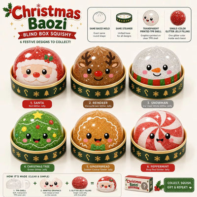 Christmas Dumpling Squishy Set